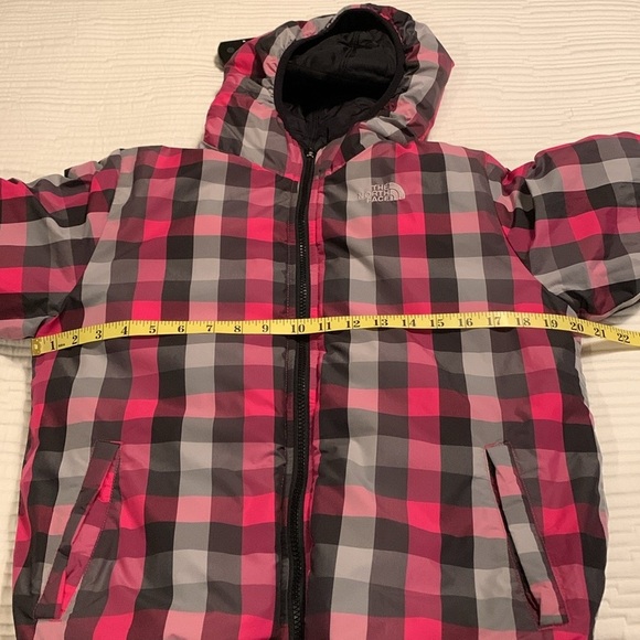 The North Face Puffer Jacket 2in1 Coat Reversible Vintage Black and Pink 550 - Picture 13 of 14